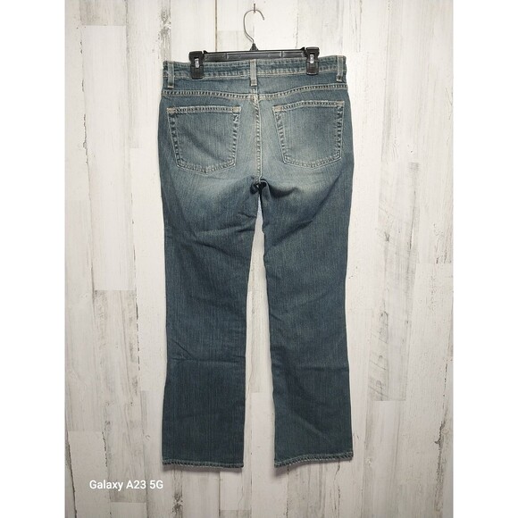 Gap Womens Size 12 Medium Wash Mid Rise Distressed Bootcut Denim Jeans - Picture 4 of 6